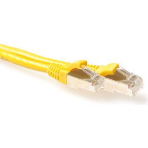 ACT FB7801 1m Cat6a S/FTP (S-STP) Geel netwerkkabel