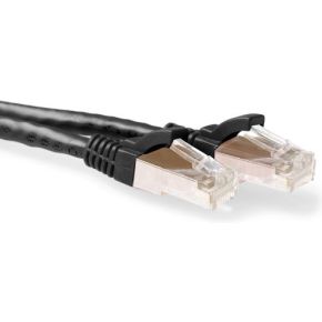 ACT FB7902 2m Cat6a S/FTP (S-STP) Zwart netwerkkabel