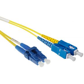 ACT RL1802 2m 2x LC 2x SC Blauw, Geel Glasvezel kabel