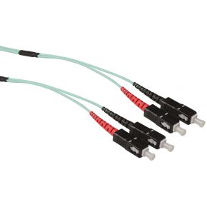 ACT RL5301 10m 2x SC 2x SC Zwart, Blauw, Rood Glasvezel kabel