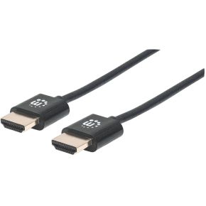 Manhattan 394352 1m HDMI HDMI Zwart HDMI kabel