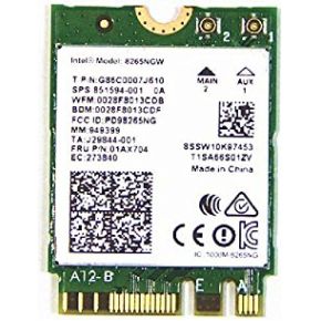 Intel Centrino AC 8265 Intern WLAN/Bluetooth 867Mbit/s M.2
