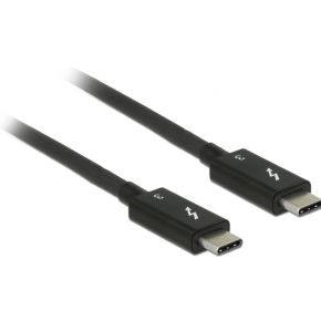 Delock 84844 Thunderbolt 3 (40 Gb/s) USB-C-kabel male > male passief 0,5 m 5 A zwart