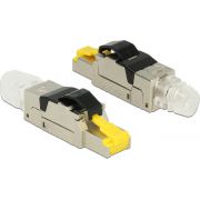 Delock-86285-RJ45-Stekker-veldmontage-Cat-6A-metaal