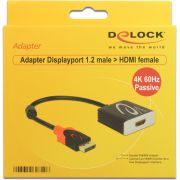 Delock-62719-Adapter-DisplayPort-1-2-male-HDMI-female-4K-60-Hz-Passief-zwart