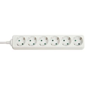 Lindy 73102 Binnen 6AC outlet(s) Wit power uitbreiding