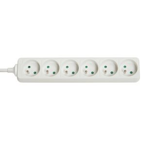 Lindy 73125 Binnen 6AC outlet(s) Wit power uitbreiding