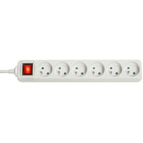 Lindy 73126 Binnen 6AC outlet(s) Wit power uitbreiding