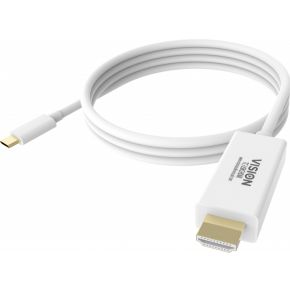 Vision TC 2MUSBCHDMI HDMI USB-C Wit kabeladapter/verloopstukje