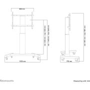 Neomounts-PLASMA-M2250SILVER-100-Portable-flat-panel-floor-stand-Zilver-flat-panel-vloer-standaard