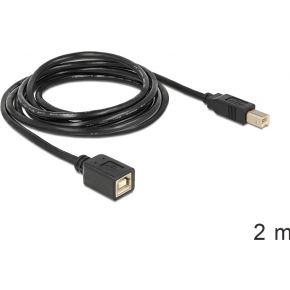 Delock 83427 Verlengkabel USB 2.0 B male > B female 2 m