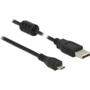 Delock 84902 Kabel USB 2.0 Type-A male > USB 2.0 Micro-B male 1,5 m zwart