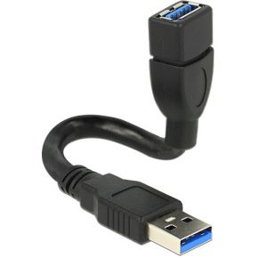 Delock 83713 Kabel USB 3.0 Type-A male > USB 3.0 Type-A female VormKabel 0,15 m