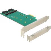 Delock-89473-PCI-Express-x1-kaart-2-x-interne-M-2-sleutel-B-110-mm-Low-Profile-Form-Factor