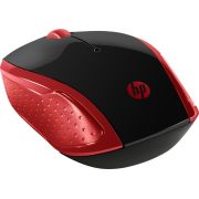 HP-200-RF-Draadloos-1000DPI-Ambidextrous-Zwart-Rood-muis