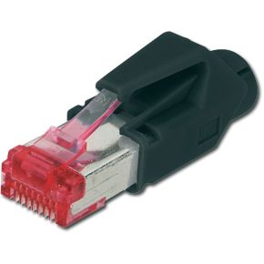 Digitus A-MO6 8/8 HRS RJ-45 Zwart, Metallic, Rood kabel-connector - [A-MO6 8/8 HRS]