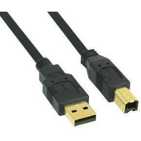 InLine 34535S 3m USB A USB B Mannelijk Mannelijk Zwart USB-kabel