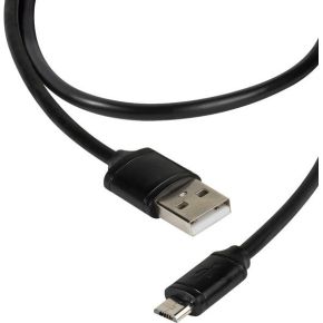 Vivanco DCVVMCUSB12BK 1.2m USB A Micro-USB B Mannelijk Mannelijk Zwart USB-kabel