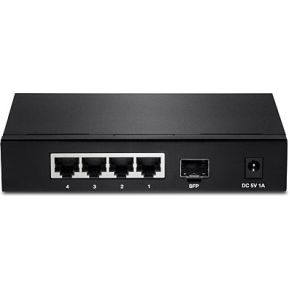 Trendnet TEG-S51SFP Gigabit Ethernet (10/100/1000) Zwart netwerk-switch