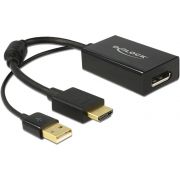 Delock 62667 Adapter HDMI-A male > DisplayPort 1.2 female zwart