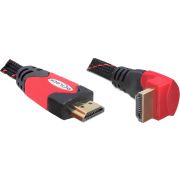 Delock 82687 Kabel High Speed HDMI met Ethernet – HDMI A male > HDMI A male haaks 4K 3 m