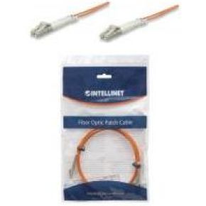 Intellinet ILWL D5-LCLC-030 3m LC LC Zwart, Oranje, Rood Glasvezel kabel