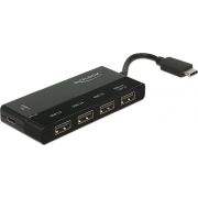 Delock-62793-Externe-USB-3-1-Gen-1-Hub-USB-Type-C-4-x-USB-Type-A-1-x-USB-Type-C-PD