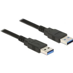 Delock 85059 Kabel USB 3.0 Type-A male > USB 3.0 Type-A male 0,5 m zwart