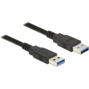 Delock 85059 Kabel USB 3.0 Type-A male > USB 3.0 Type-A male 0,5 m zwart