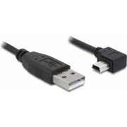 Delock 82680 Kabel USB-A male > USB mini-B male haaks 90° links