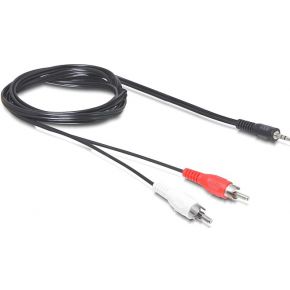 Delock 84212 Kabel Audio 3,5 mm stereo jack male > 2 x RCA male 5 m