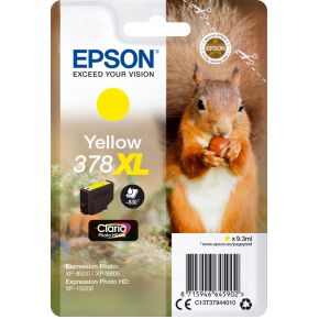 Epson Squirrel Singlepack Yellow 378XL Claria Photo HD Ink