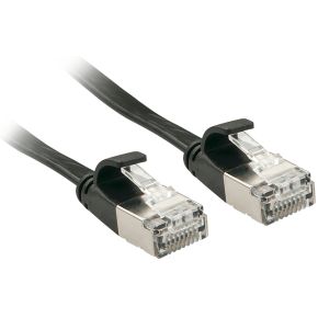 Lindy 47483 3m Cat6a U/FTP (STP) Zwart netwerkkabel