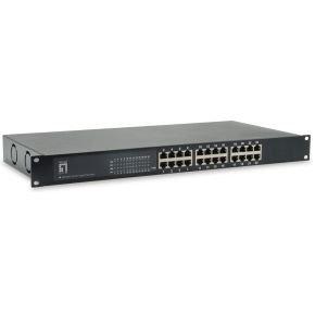 LevelOne GEP-2421 Unmanaged Gigabit Ethernet (10/100/1000) Power over Ethernet (PoE) Zwart - [GEP-24