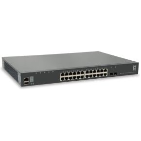 LevelOne GTL-2881 Managed network switch L3 Gigabit Ethernet (10/100/1000) Grijs netwerk-switch