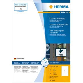 HERMA 9543 Rechthoek Wit 40stuk(s) etiket