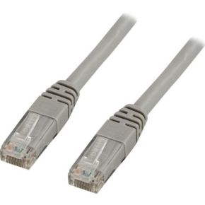 DELTACO TP-65 Cat6 U/UTP Netwerkkabel LSZH - Grijs - 5 meter