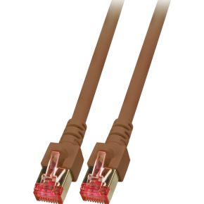 EFB Elektronik K5517.10 10m Cat6 S/FTP (S-STP) Bruin, Rood netwerkkabel