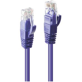 Lindy 48122 1m Cat6 U/UTP (UTP) Violet netwerkkabel