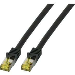 EFB Elektronik MK7001.1B S/FTP (S-STP) Zwart 1m Cat6a netwerkkabel