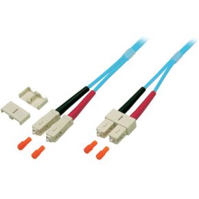 EFB Elektronik O7413.10 10m SC SC OM3 Turkoois Glasvezel kabel