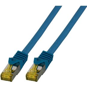 EFB Elektronik MK7001.0,25BL S/FTP (S-STP) Blauw 0.25m Cat6a netwerkkabel