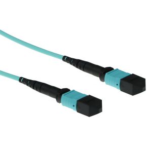 ACT RL7712 12m MPO/MTP MPO/MTP OM3 Aqua Glasvezel kabel