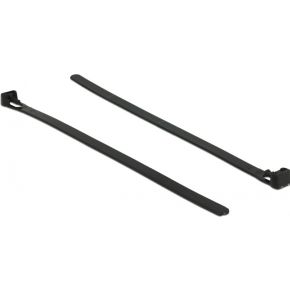 DeLOCK 18752 Releasable cable tie Nylon Zwart 100stuk(s) kabelbinder