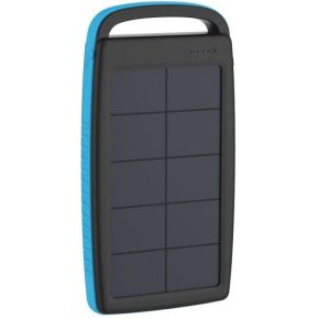 Xlayer Powerbank PLUS Solar zwart/blauw 20000mAh