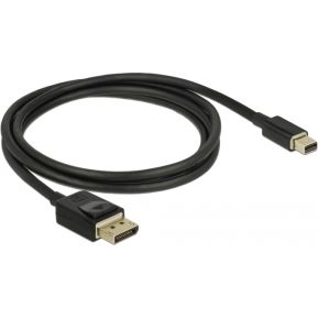 Delock 84927 Mini DisplayPort naar DisplayPort-kabel 8K 60 Hz 1 m DP 8K gecertificeerd