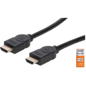 Manhattan 354837 HDMI kabel 1 m HDMI Type A (Standaard) Zwart