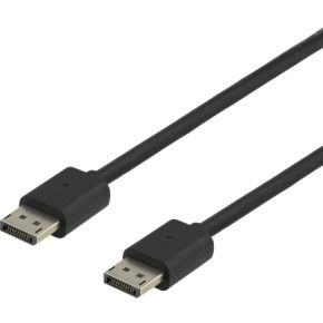 DELTACO DP8K-1010, DisplayPort naar Displayport Monitorkabel 8K, Gecertificeerd, DisplayPort kabel 8K, DP 1.4, 1 meter