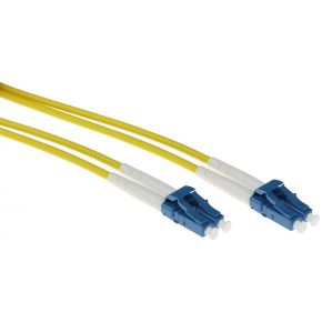 ACT RL3303 Glasvezel kabel 3 m OS2 2x LC Geel