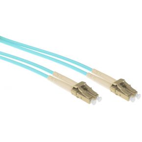 ACT RL3401 Glasvezel kabel 1 m OM3 2x LC Aqua